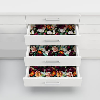 Carta da parati decorativa rimovibile fai da te con fiori in fiore