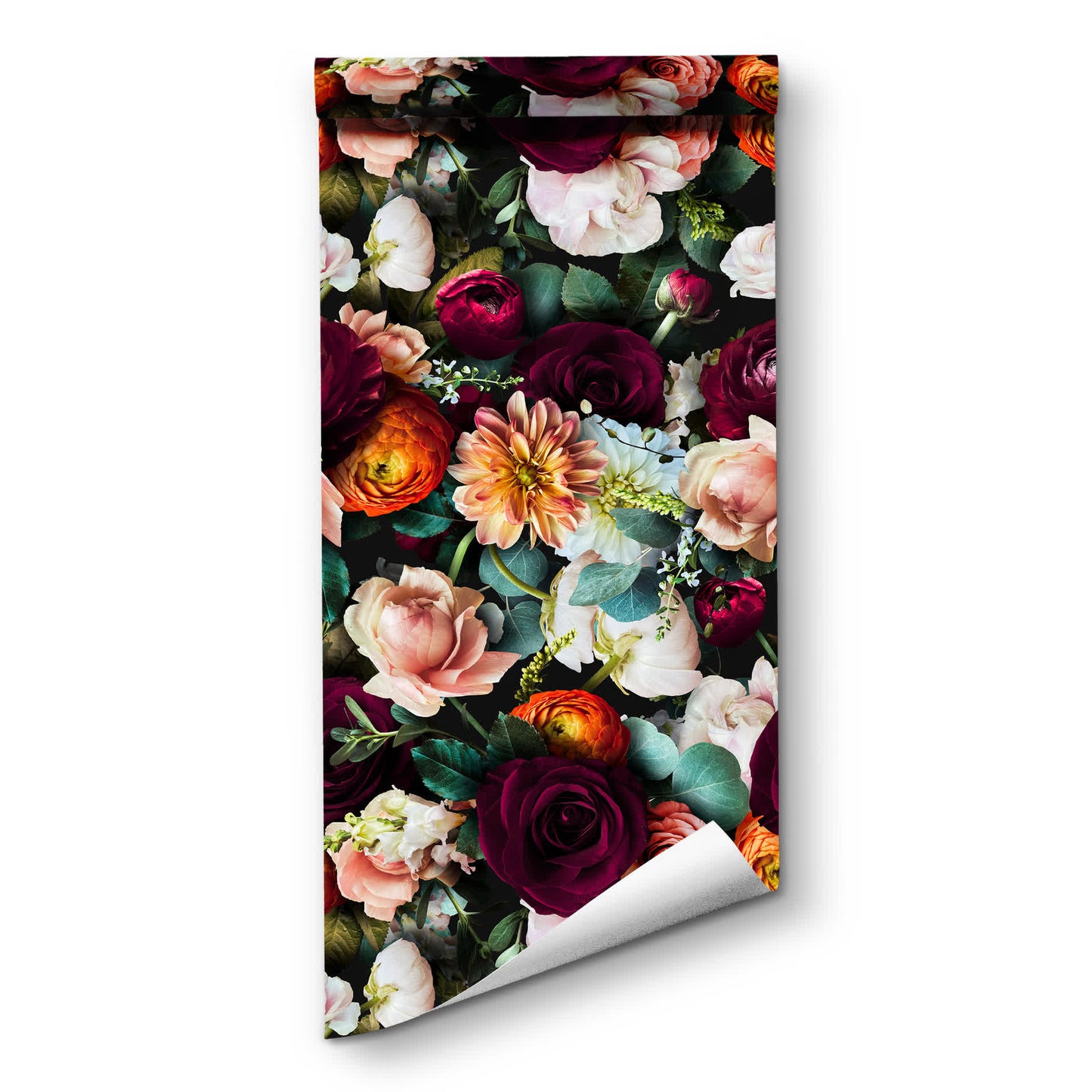 Carta da parati decorativa rimovibile fai da te con fiori in fiore