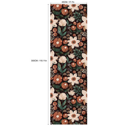 Carta da parati decorativa floreale boho fai da te rimovibile