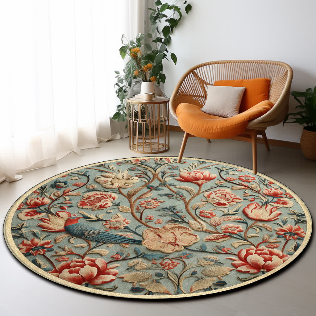 Elegante tappeto antiscivolo per interni ed esterni in stile rurale