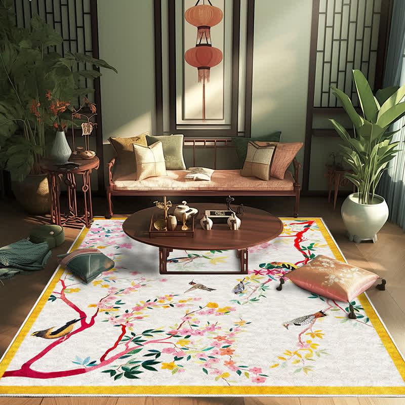 Tappeto antiscivolo lavabile Refresh Floral Bird