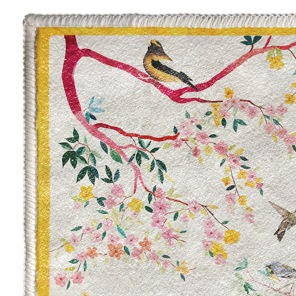 Tappeto antiscivolo lavabile Refresh Floral Bird