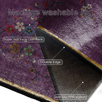 Tappeto antiscivolo lavabile con motivo naturale