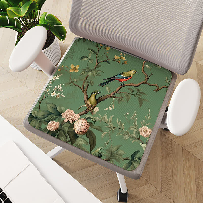Cuscino per sedia traspirante antiscivolo e rinfrescante Floral Bird