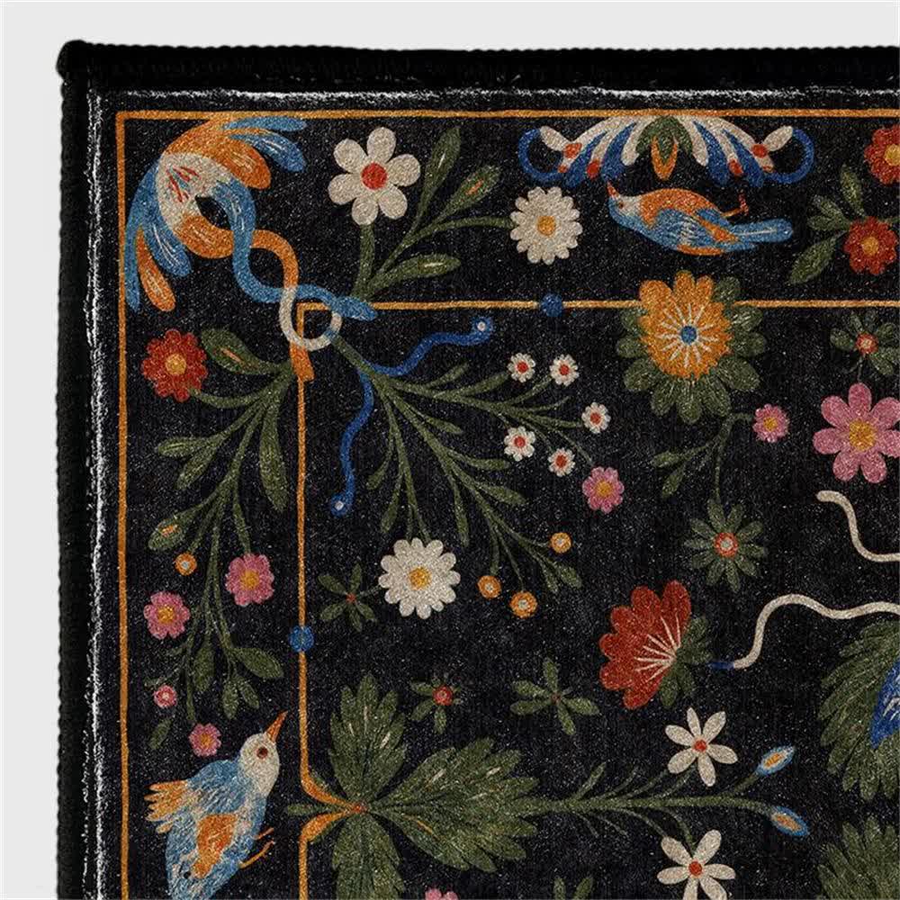 Tappeto antiscivolo lavabile e resistente Vintage Garden