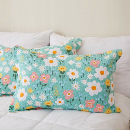 Copriletto floreale in stile country in cotone