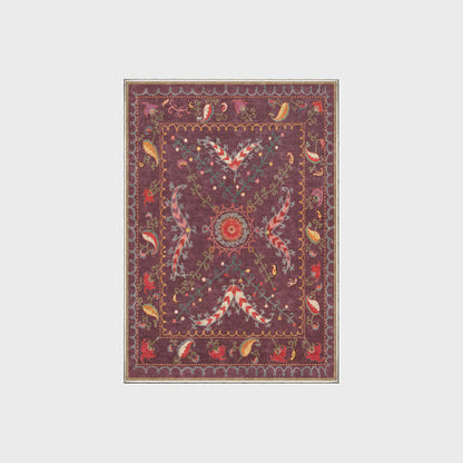 Tappeto antiscivolo lavabile e resistente con motivo Paisley retrò