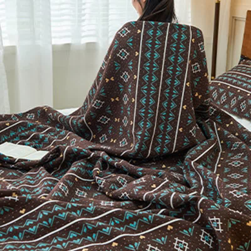 Trapunta in garza di cotone stile boho