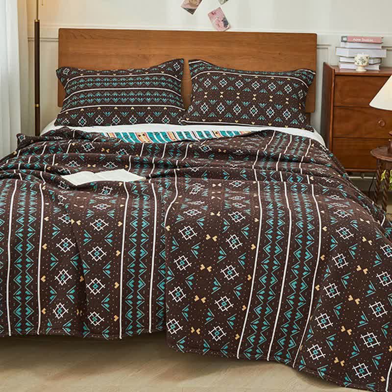 Trapunta in garza di cotone stile boho