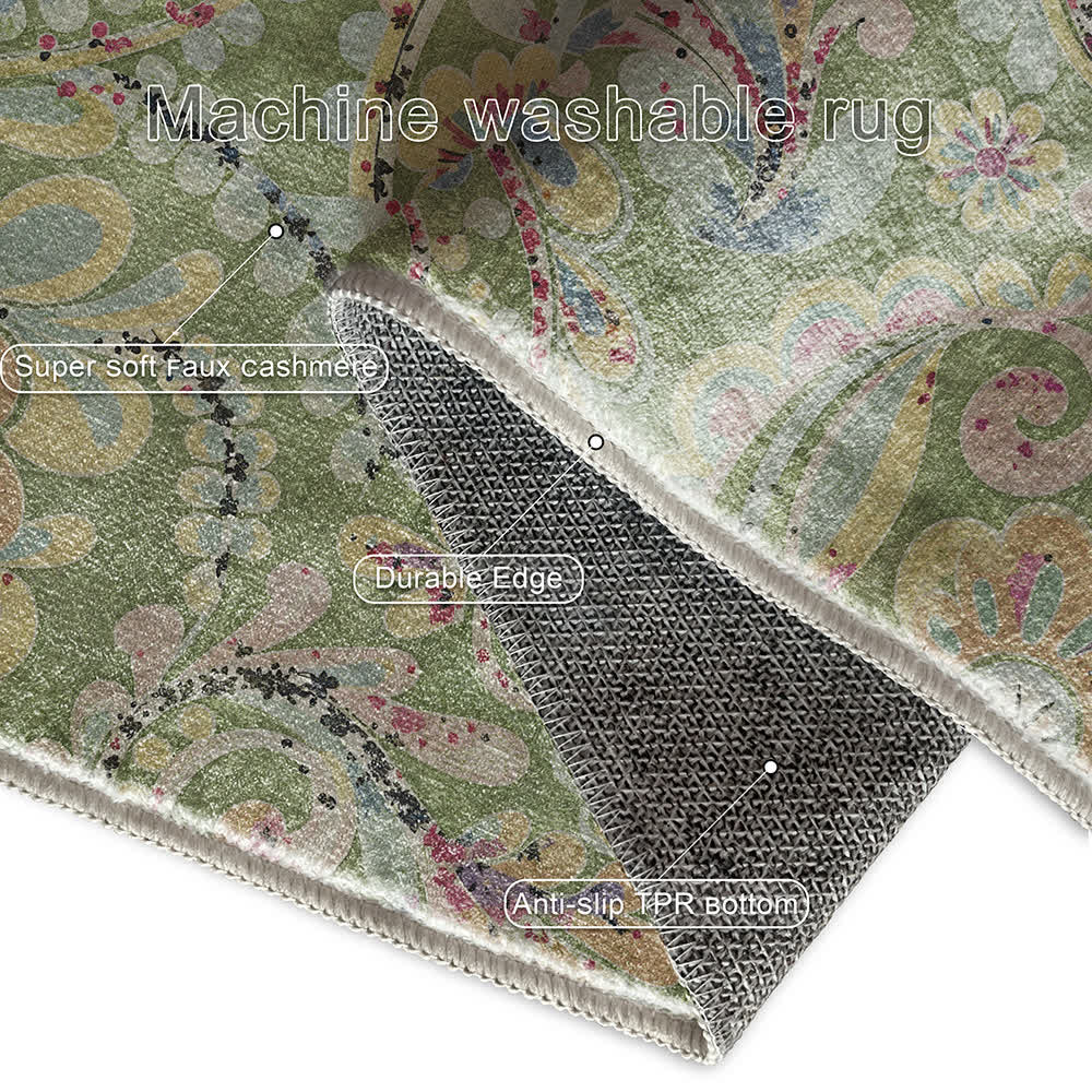 Tappeto antiscivolo per interni ed esterni con motivo etnico Paisley