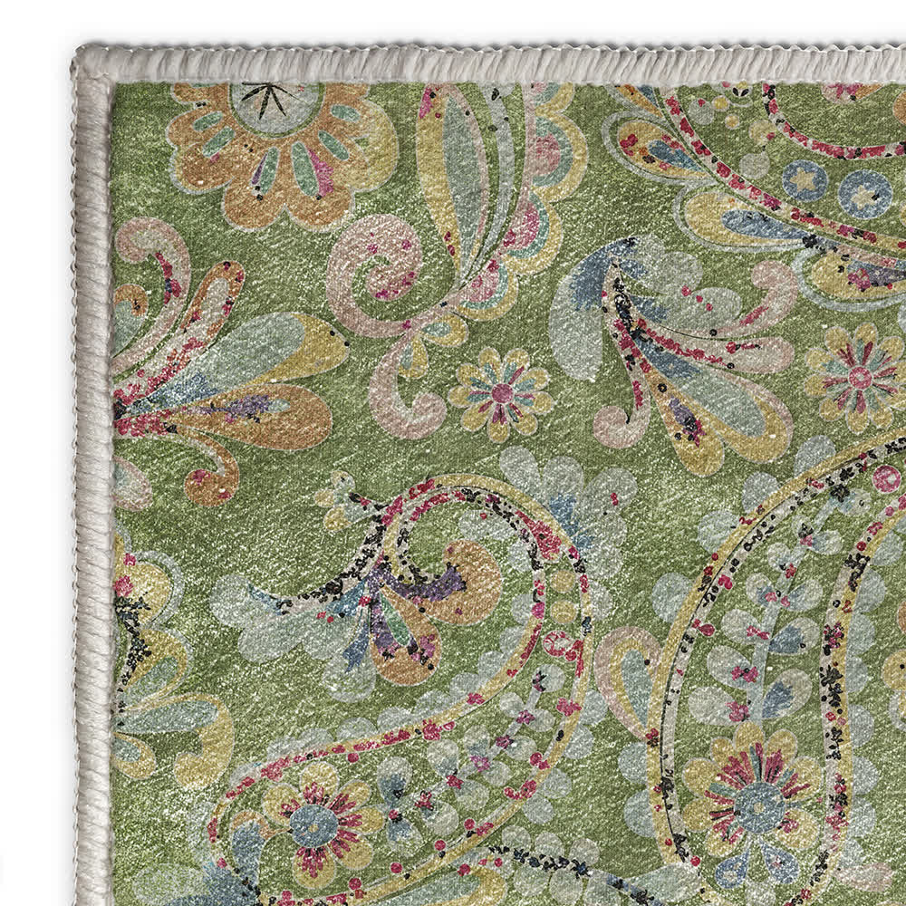 Tappeto antiscivolo per interni ed esterni con motivo etnico Paisley