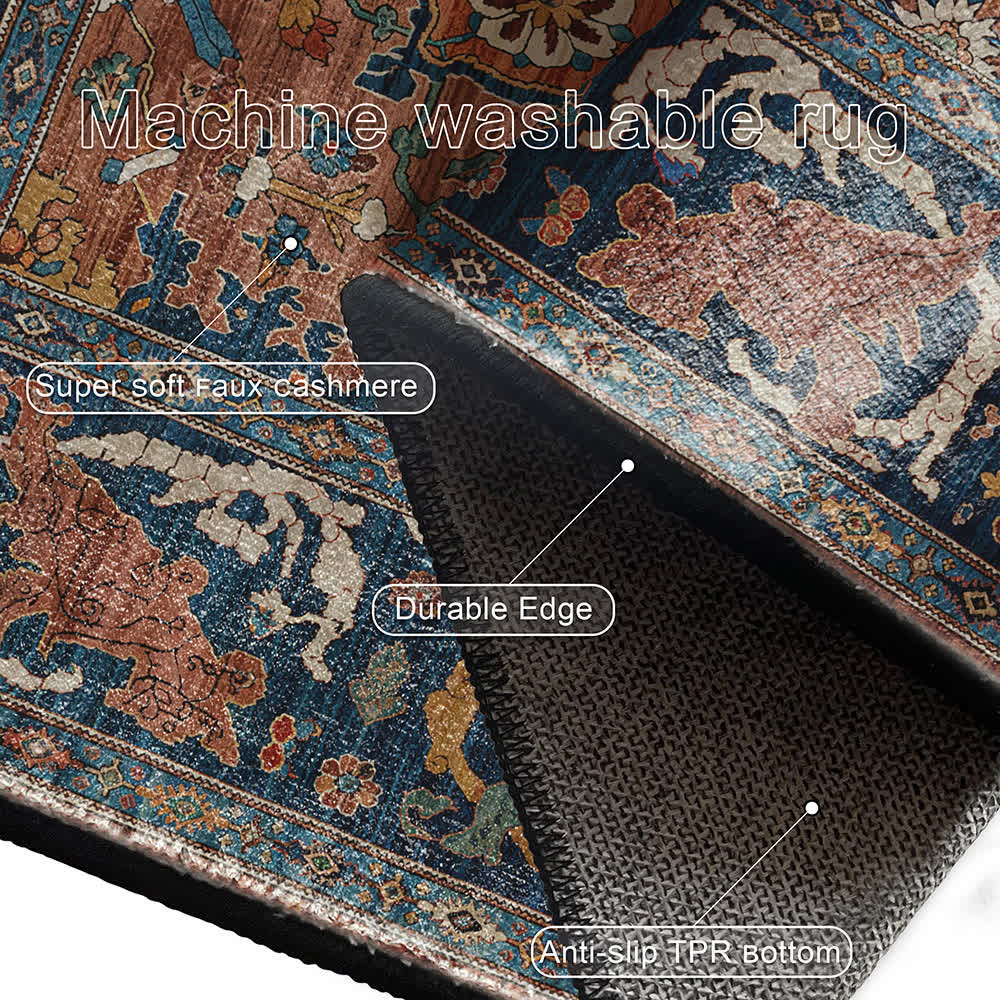 Tappeto antiscivolo etnico vintage per interni ed esterni