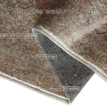 Tappeto antiscivolo lavabile in stile etnico persiano