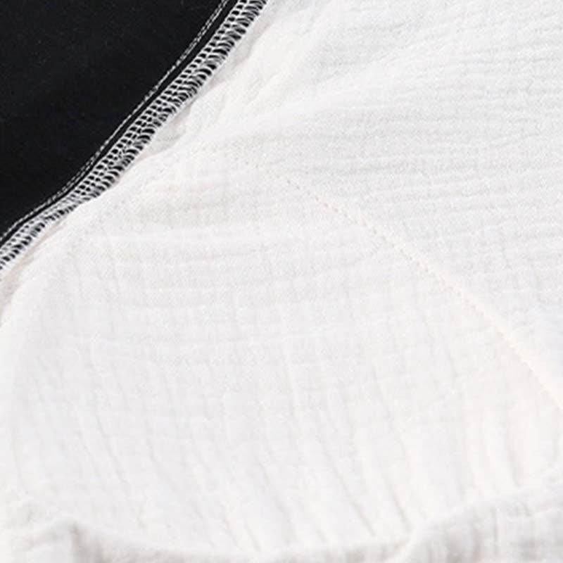 Camicia da notte imbottita in stile country con cravatta e tasca