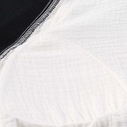 Camicia da notte imbottita in stile country con cravatta e tasca