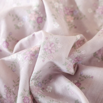 Camicia da notte in garza di cotone floreale da casa