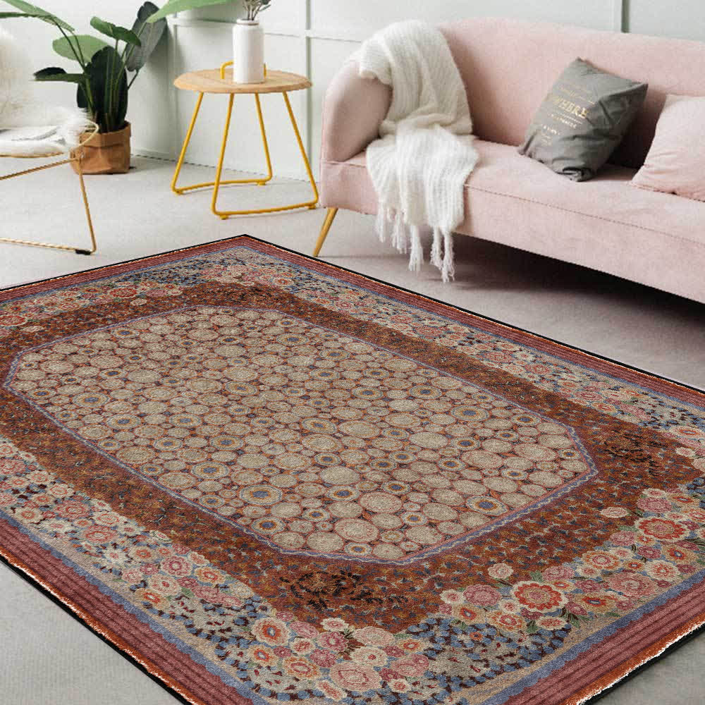 Elegante tappeto antiscivolo pieghevole floreale