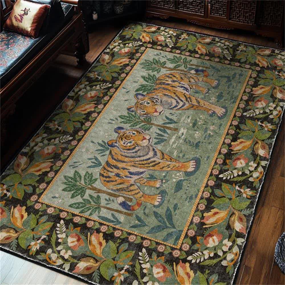 Tappeto morbido lavabile antiscivolo Jungle Tiger