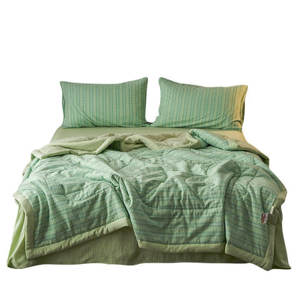 Elegante trapunta estiva retrò in cotone jacquard