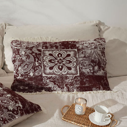 Trapunta con nappe morbide in garza di puro cotone in stile etnico