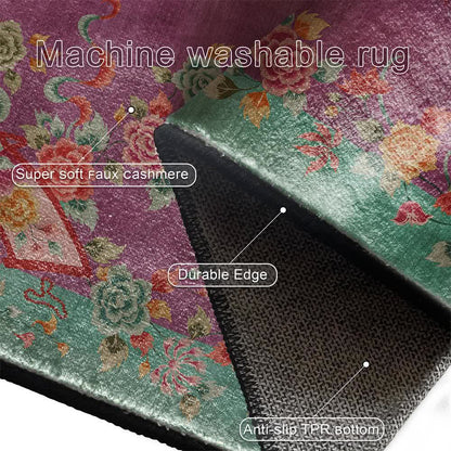 Tappeto antiscivolo lavabile morbido Vintage Rose