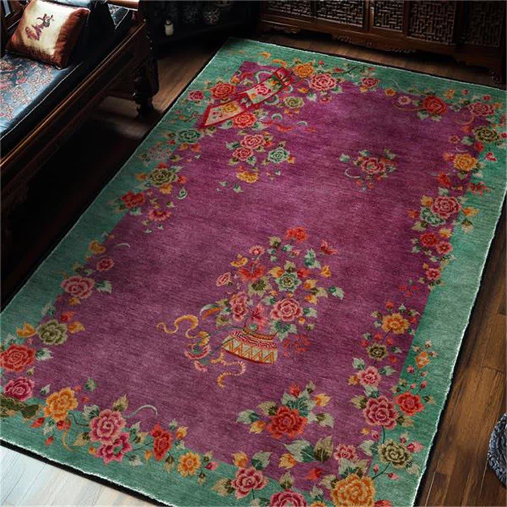 Tappeto antiscivolo lavabile morbido Vintage Rose