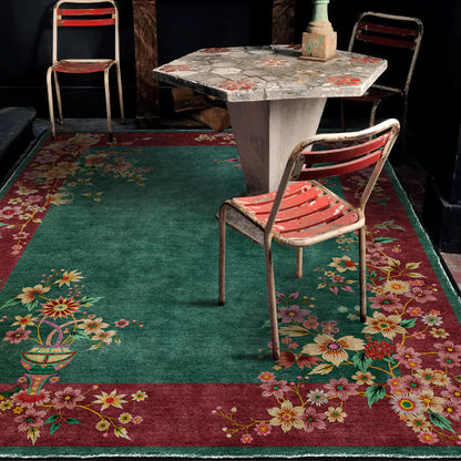 Tappeto antiscivolo elegante, floreale, morbido e lavabile