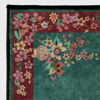 Tappeto antiscivolo elegante, floreale, morbido e lavabile