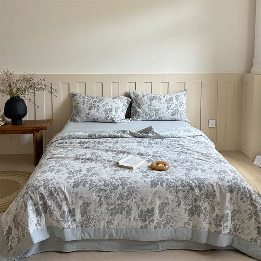 Elegante trapunta estiva in jacquard tinto in filo di cotone vegetale