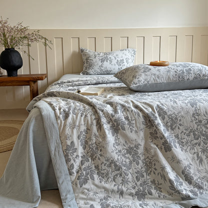 Elegante trapunta estiva in jacquard tinto in filo di cotone vegetale