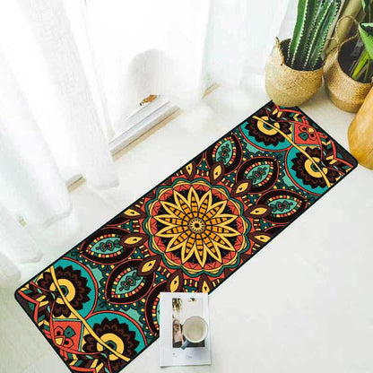 Tappeto da cucina antiscivolo con mandala vintage
