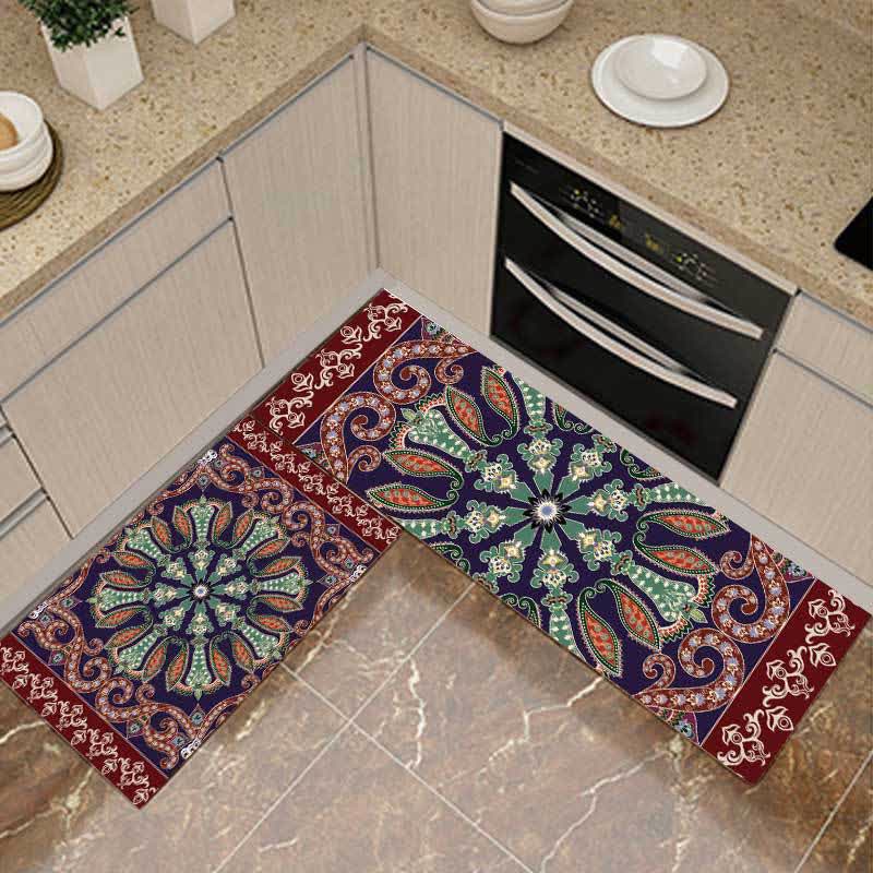 Elegante tappeto assorbente Mandala