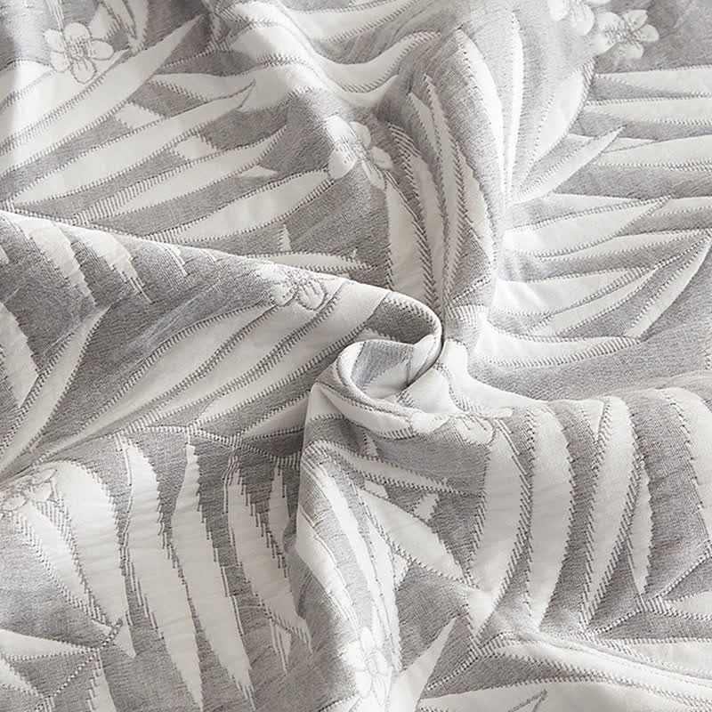 Elegante trapunta reversibile in garza di cotone a doppio strato