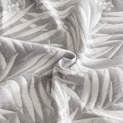 Elegante trapunta reversibile in garza di cotone a doppio strato