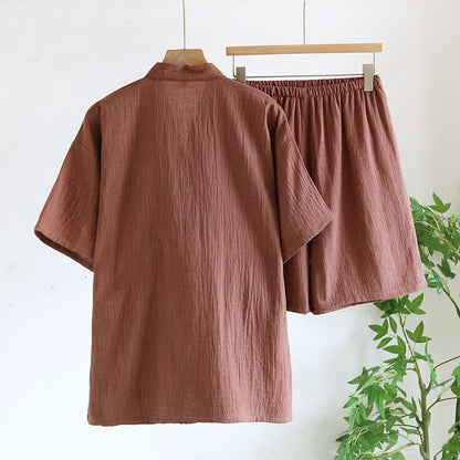 Pigiama unisex in kimono di garza di cotone