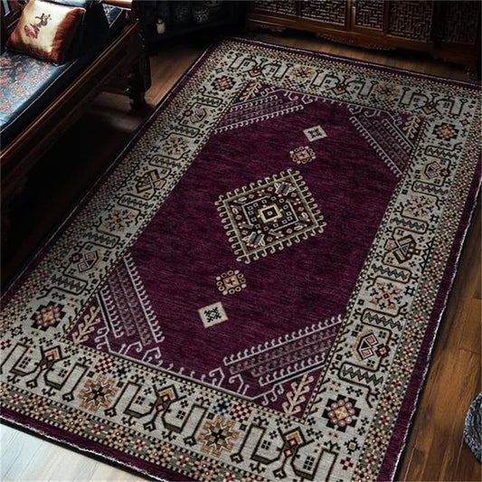 Tappeto morbido in stile etnico persiano retrò