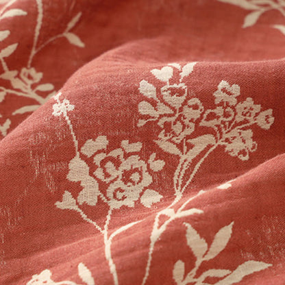 Accappatoio in garza di cotone jacquard con kimono floreale vintage