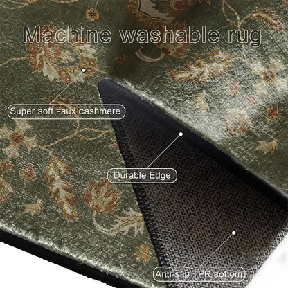 Tappeto antiscivolo per interni ed esterni con motivo floreale Paisley