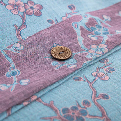 Set di biancheria da letto in garza di cotone jacquard Wintersweet (4 pezzi)