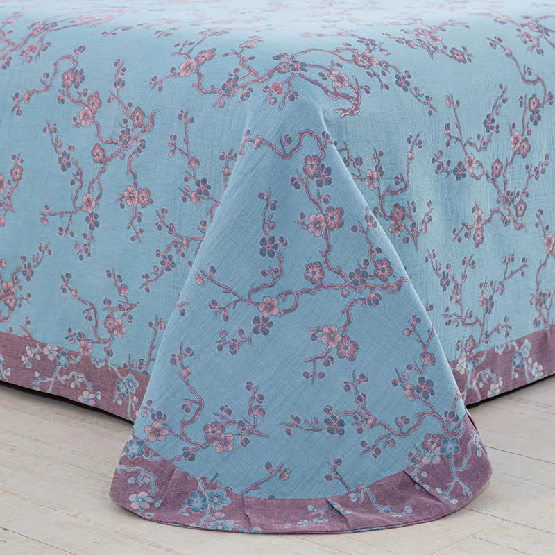 Set di biancheria da letto in garza di cotone jacquard Wintersweet (4 pezzi)