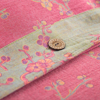 Set di biancheria da letto in garza di cotone jacquard Wintersweet (4 pezzi)