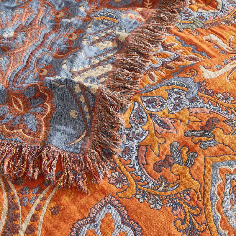 Trapunta in garza di cotone in stile boho