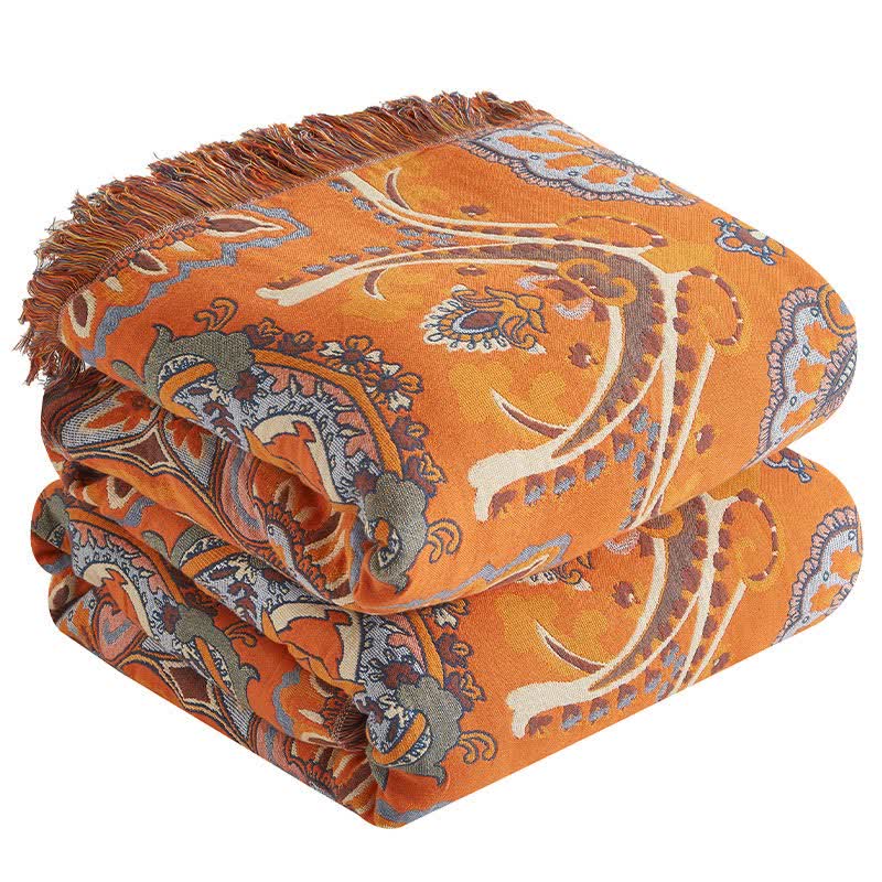 Trapunta in garza di cotone in stile boho