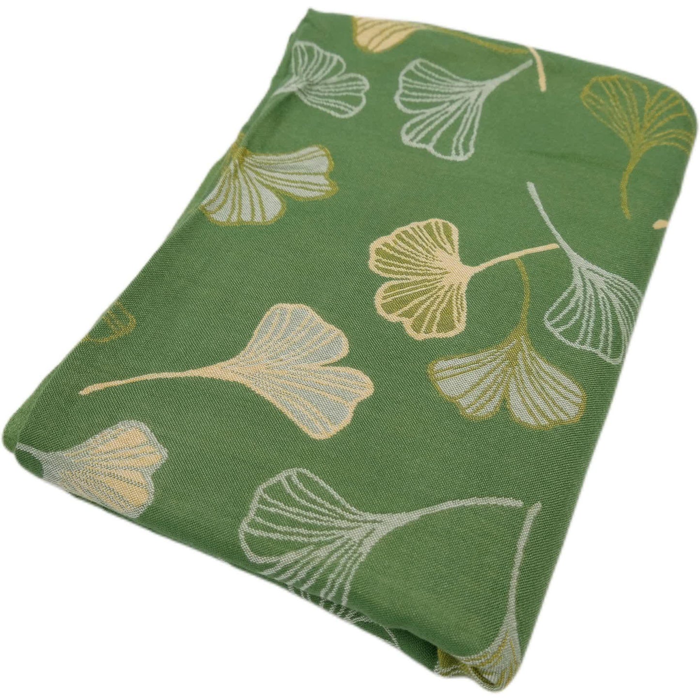 Coperta rinfrescante estiva in foglie di ginkgo verde