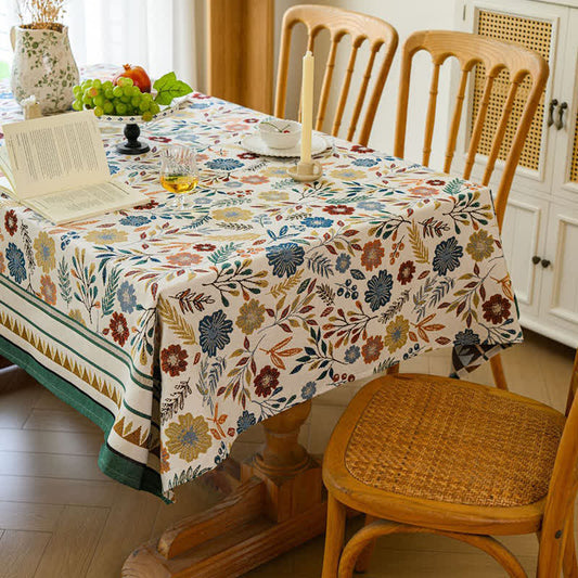 Tovaglia decorativa pastorale vintage in jacquard