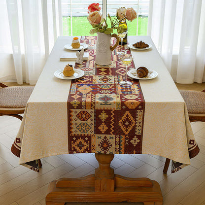 Tovaglia decorativa in stile marocchino jacquard