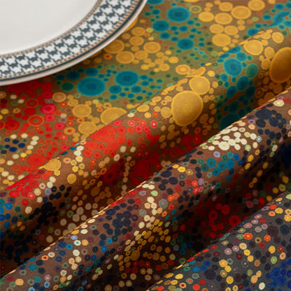Tovaglia rettangolare impermeabile con mandala brillante