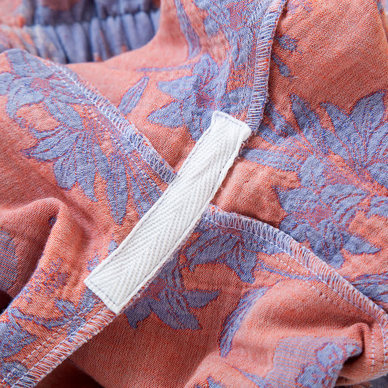 Set da notte in garza di cotone Oriental Lily