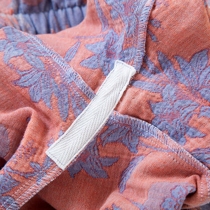 Set da notte in garza di cotone Oriental Lily