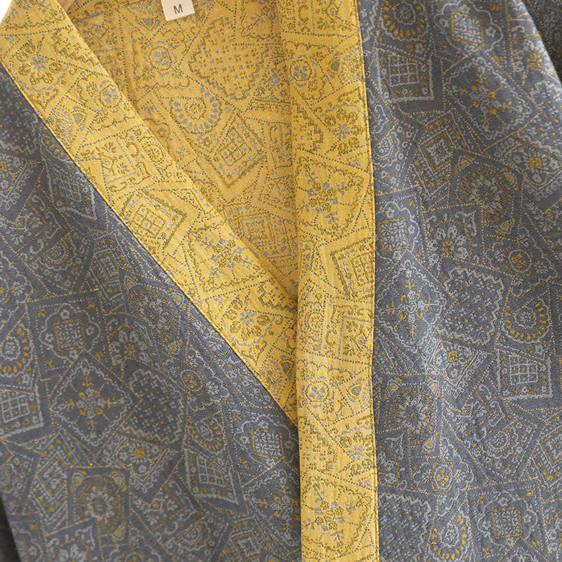 Pigiama unisex con kimono geometrico giapponese - image 4